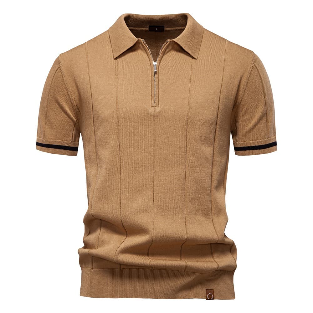 Striped Everyday Polo Knit Shirt