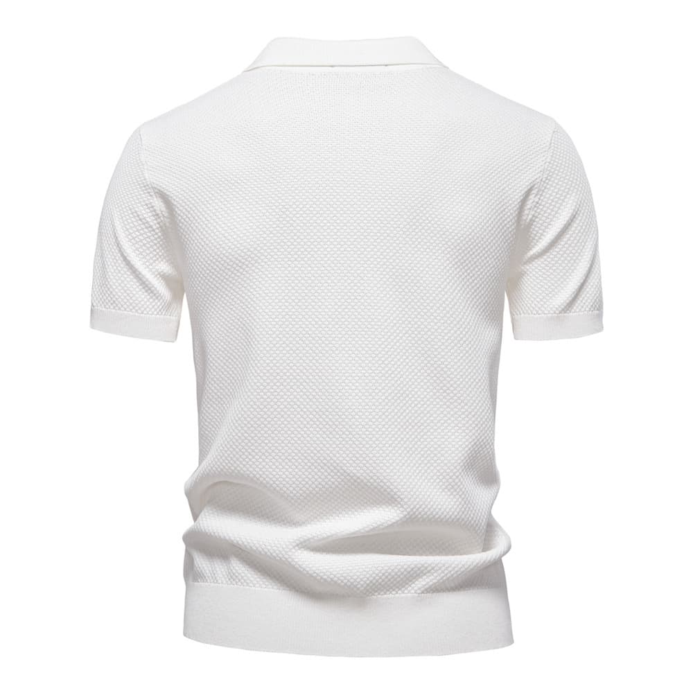 Men’s Minimalist Knit Polo Shirt