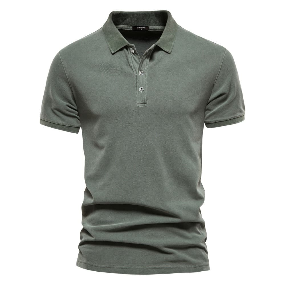 Retro-style Pigment Wash Polo