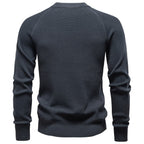 Men’s Waffle Knit Crewneck Sweater