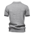 Striped Everyday Polo Knit Shirt
