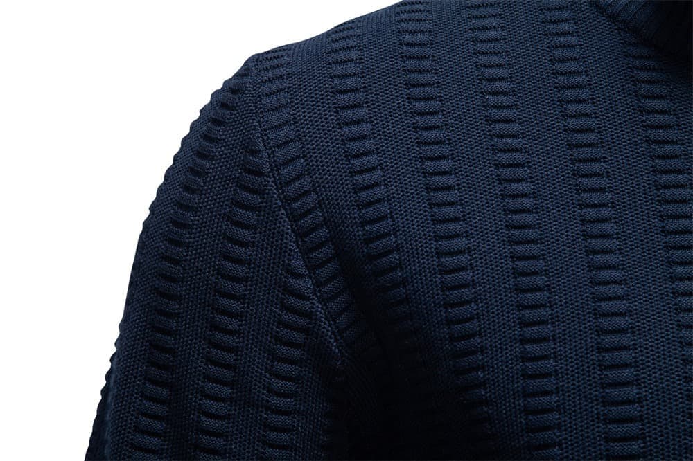 Men’s Textured Half-Zip Knit Sweater