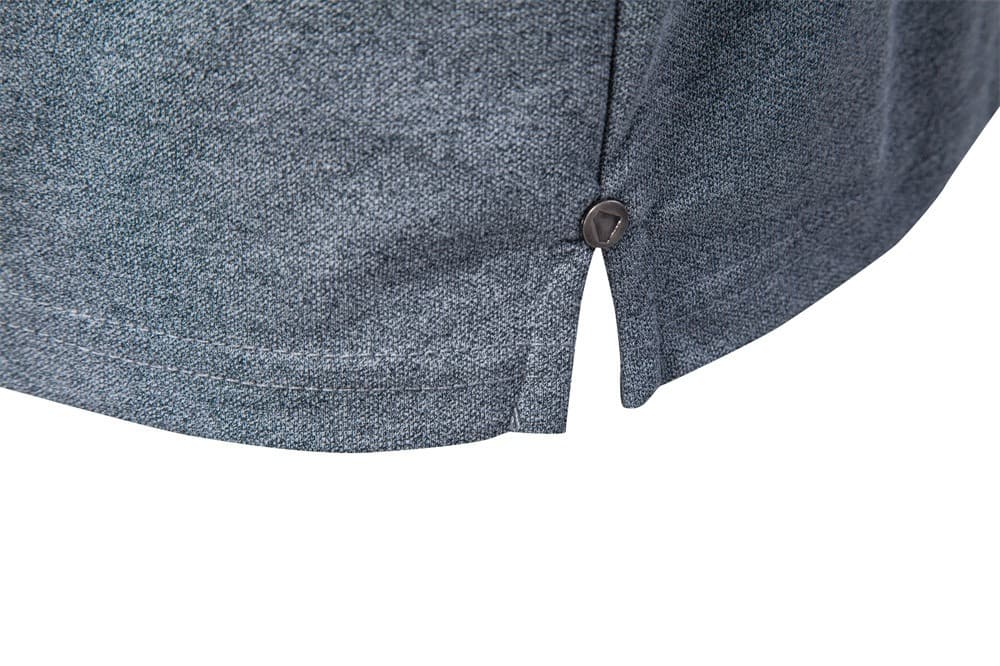 Men’s Refined Zip Collar Polo Shirt