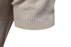 Men’s Striped Textured Knit Polo Shirt