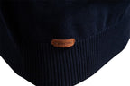 Men’s Half-Zip Striped Knit Sweater