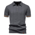 Striped Everyday Polo Knit Shirt