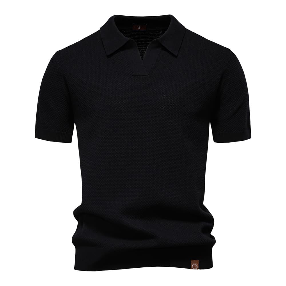 Men’s Minimalist Knit Polo Shirt