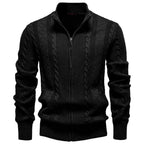 Men’s Classic Cable Knit Full-Zip Cardigan Sweater