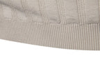 Men’s Striped Textured Knit Polo Shirt