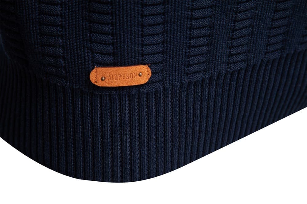 Men’s Textured Half-Zip Knit Sweater
