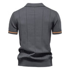Striped Everyday Polo Knit Shirt