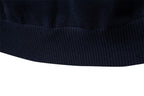 Men’s Half-Zip Striped Knit Sweater