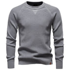 Men’s Waffle Knit Crewneck Sweater