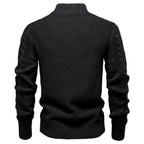 Men’s Classic Cable Knit Full-Zip Cardigan Sweater