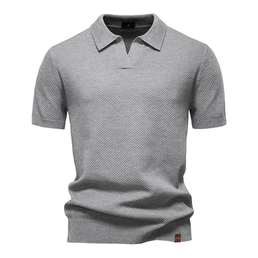 Men’s Minimalist Knit Polo Shirt