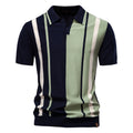 Men’s Colorblock Striped Knit Polo