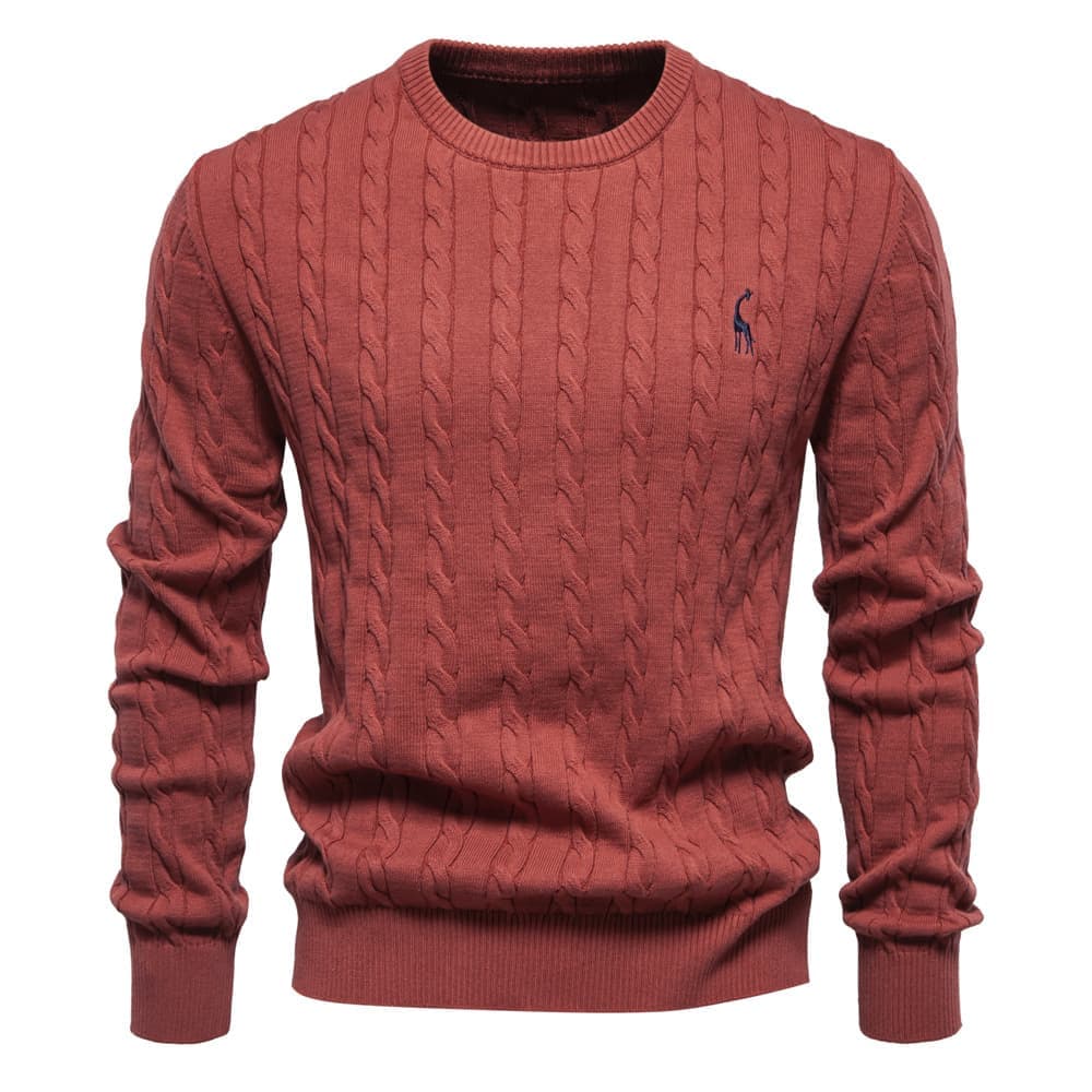 Giraffe Cable Knit Sweater