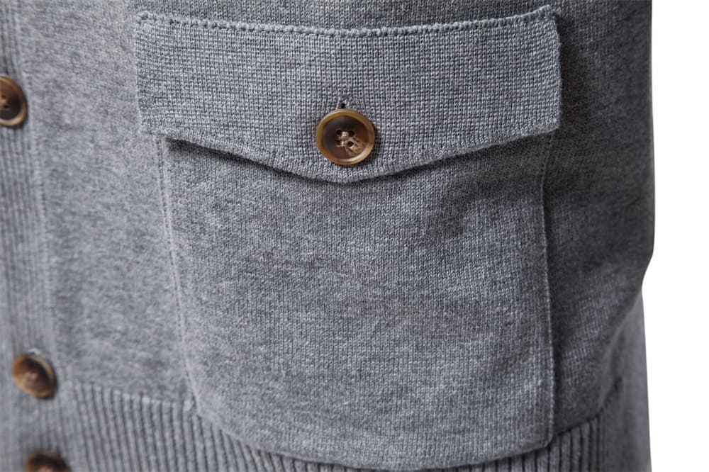 Classic Button-Up Knit Cardigan