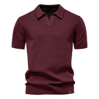 Men’s Minimalist Knit Polo Shirt