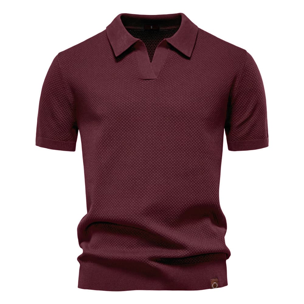 Men’s Minimalist Knit Polo Shirt