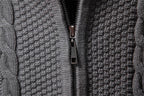 Men’s Classic Cable Knit Full-Zip Cardigan Sweater
