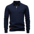 Men’s Textured Half-Zip Knit Sweater