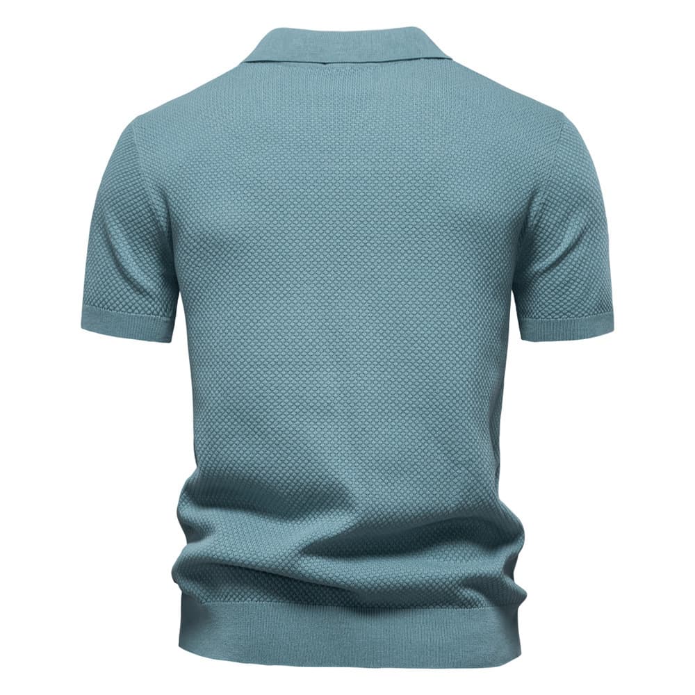 Men’s Minimalist Knit Polo Shirt