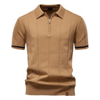 Striped Everyday Polo Knit Shirt