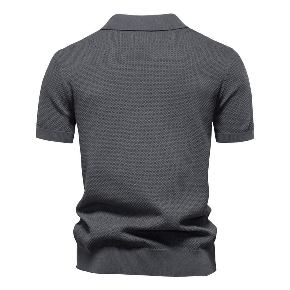 Men’s Minimalist Knit Polo Shirt