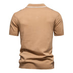 Men’s Colorblock Striped Knit Polo