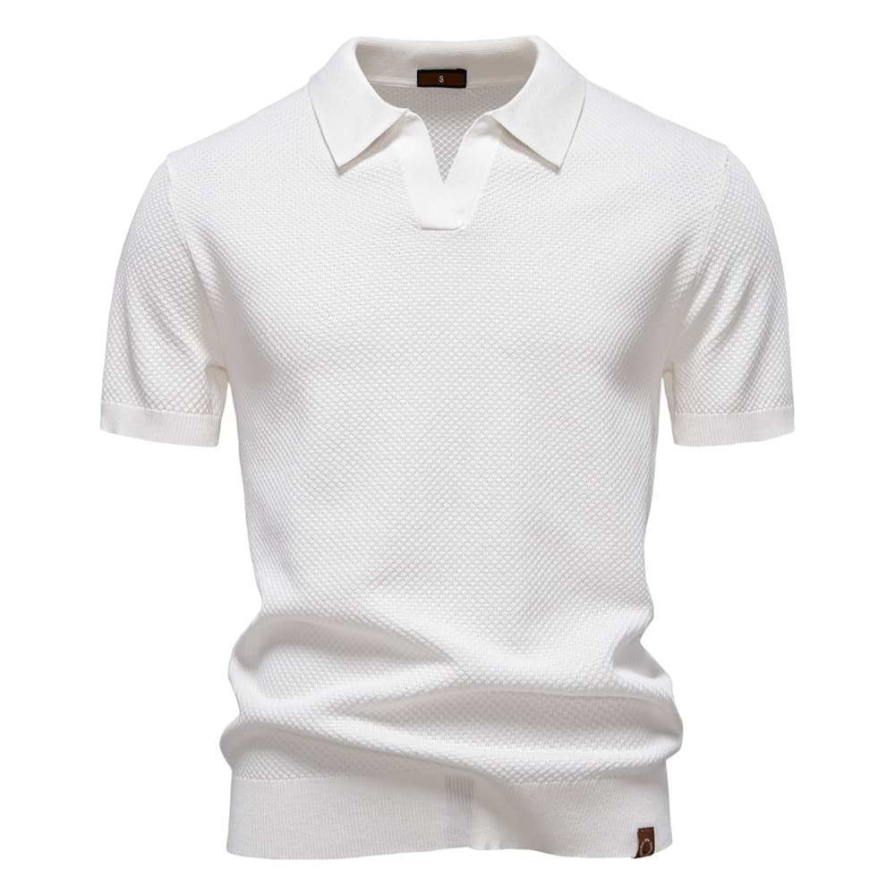 Men’s Minimalist Knit Polo Shirt