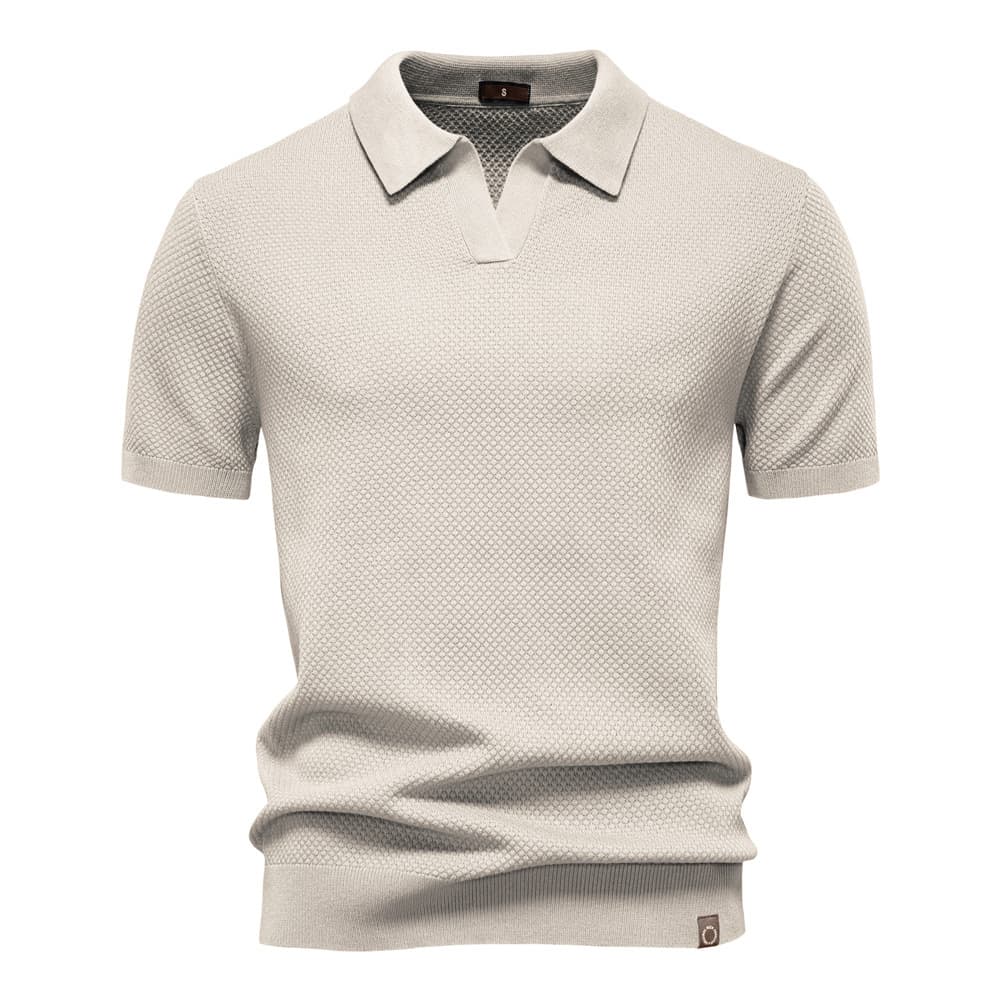 Men’s Minimalist Knit Polo Shirt