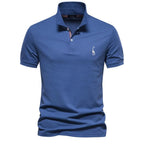 Men’s Cotton Blend Embroidered Polo Shirt