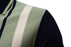 Men’s Colorblock Striped Knit Polo