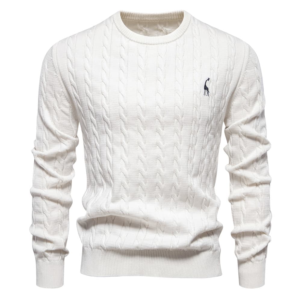 Giraffe Cable Knit Sweater