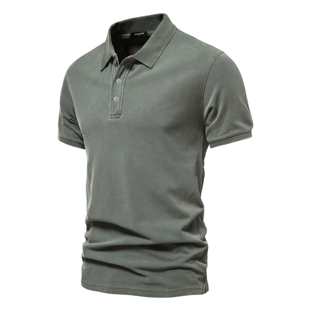 Retro-style Pigment Wash Polo