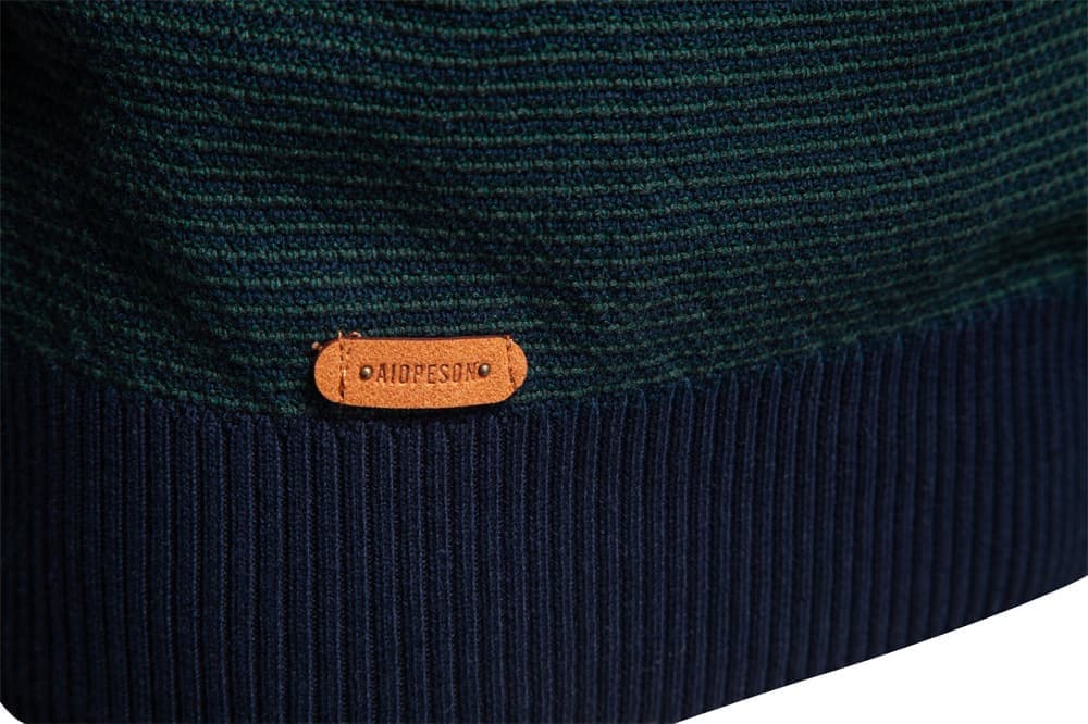 Men's Half-Zip Collar Cotton Sweater