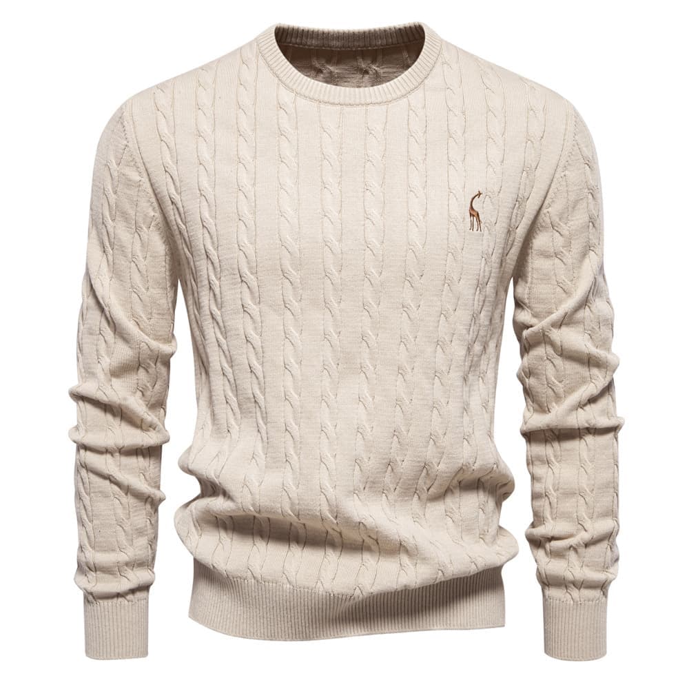 Giraffe Cable Knit Sweater