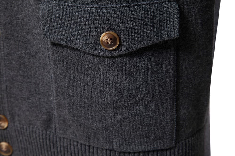 Classic Button-Up Knit Cardigan