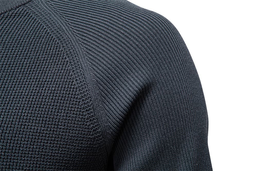 Men’s Waffle Knit Crewneck Sweater