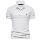 Men’s Cotton Blend Embroidered Polo Shirt