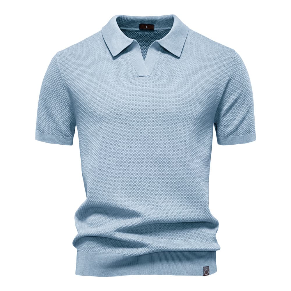 Men’s Minimalist Knit Polo Shirt