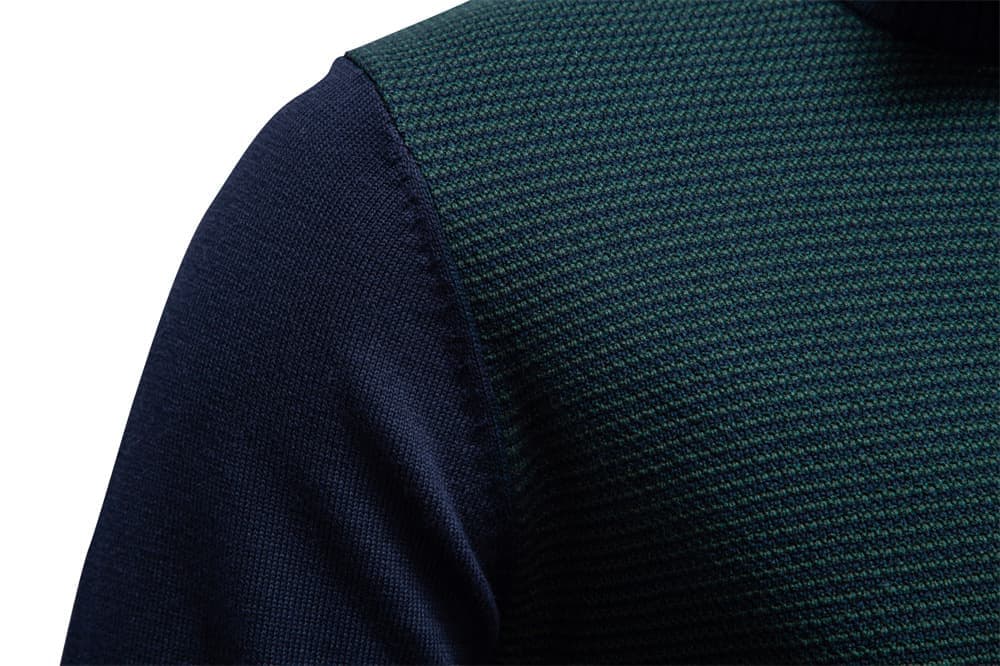 Men's Half-Zip Collar Cotton Sweater