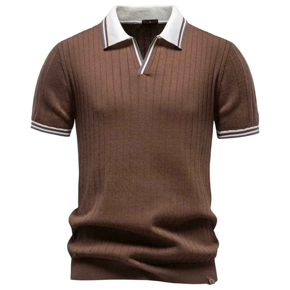 Men’s Heritage Contrast Collar Knit Polo Shirt
