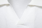Men’s Classic Ribbed Knit Polo Shirt