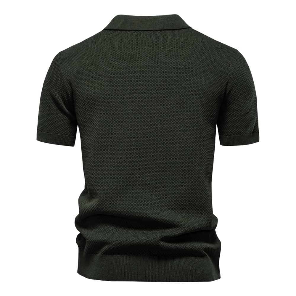 Men’s Minimalist Knit Polo Shirt