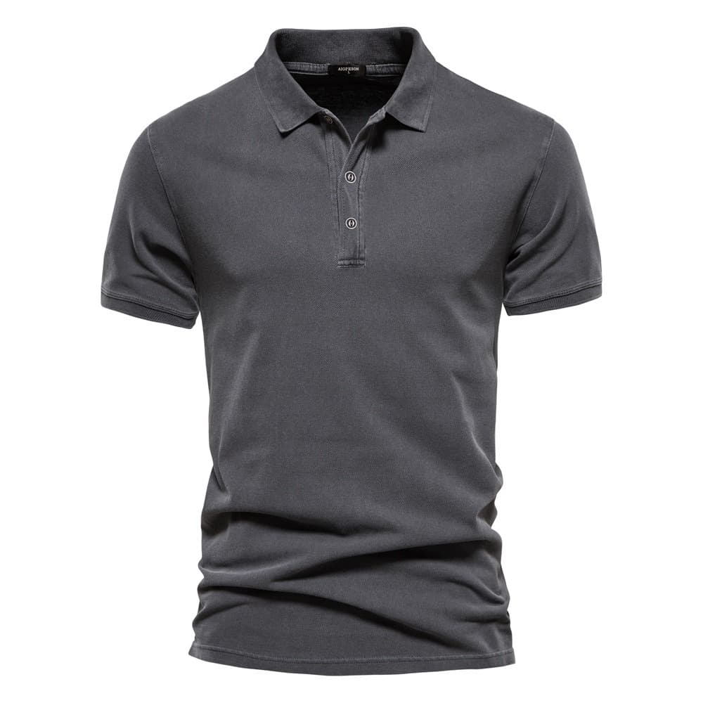 Retro-style Pigment Wash Polo
