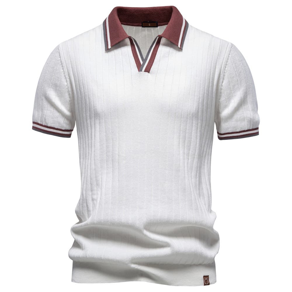 Men’s Heritage Contrast Collar Knit Polo Shirt