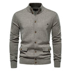 Classic Button-Up Knit Cardigan