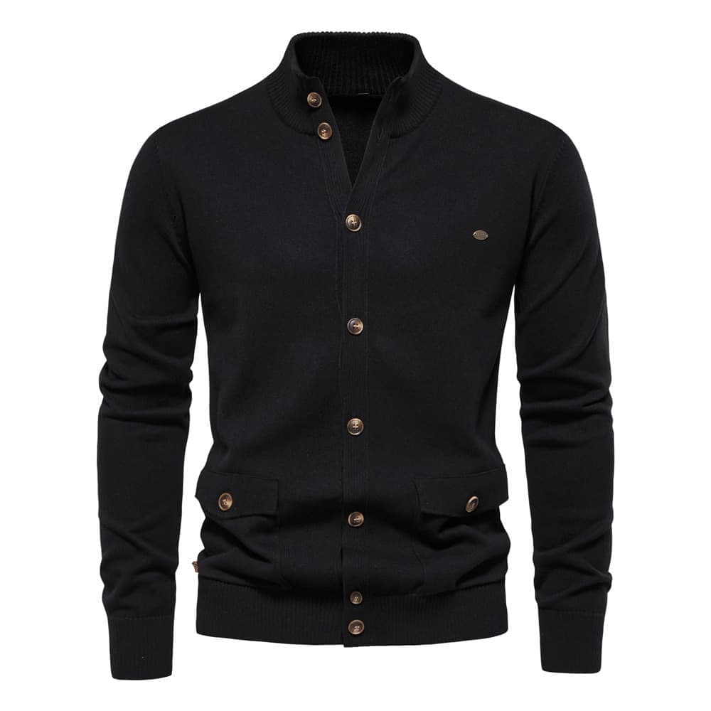 Classic Button-Up Knit Cardigan